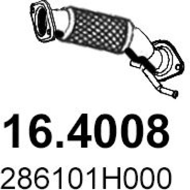 Abgasrohr Flex | HYUNDAI i30 1.4 07 | 16.4008