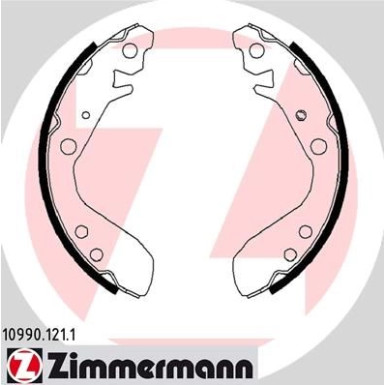 ZIMMERMANN Bremsbacken | 10990.121.1