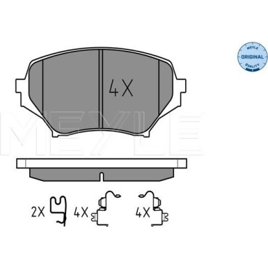 Bremsbelagsatz Mazda P. Mx-5 1.8-2.0 05- Mit Sensor | 025 242 9714/W
