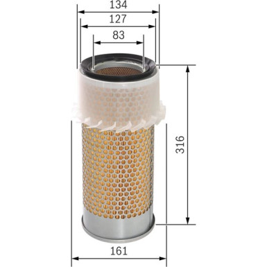 Luftfilter | FIAT,FORD,JOHN DEERE,LANCIA | 1457433674