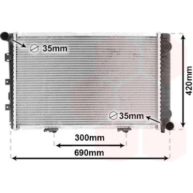 VAN WEZEL Kühler, Motorkühlung 30002211