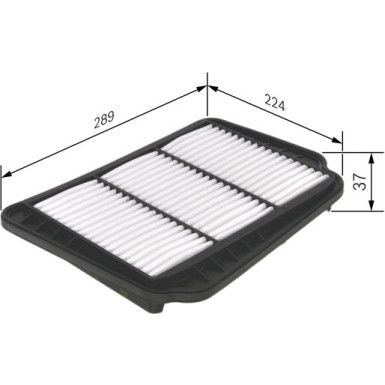 Luftfilter | CHEVROLET,DAEWOO | F 026 400 163