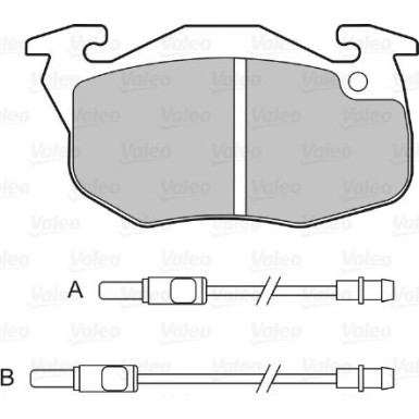VALEO Bremsbeläge 598075