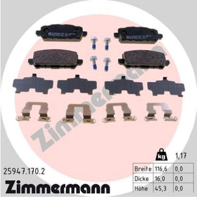 ZIMMERMANN Bremsbeläge