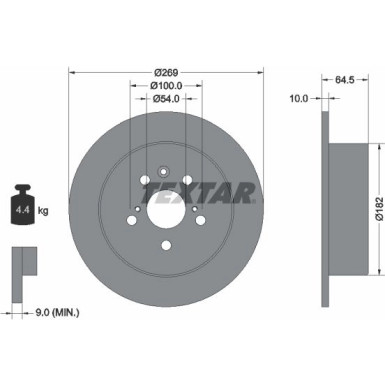 Bremsscheibe Toyota T. Celica -99/Camry | 92070800