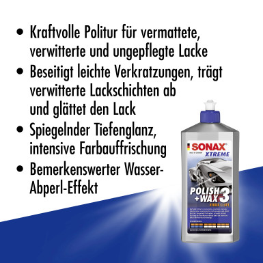 SONAX | Xtreme Polish & Wax 3 500ml | 02022000