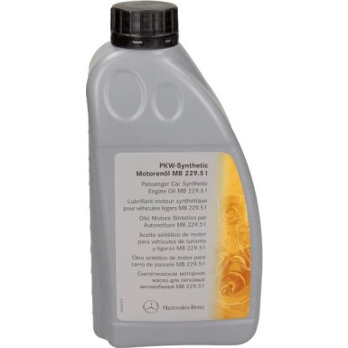 MB002 Original Mercedes Benz MB 229.51 5W-30 Motoröl 1 Liter