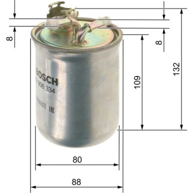 Kraftstofffilter | FORD,SEAT,VW | 0 450 906 334
