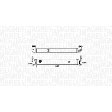 MAGNETI MARELLI Ladeluftkühler 351319204410