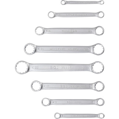 BGS Doppel-Ringschlüssel-Satz | extra flach | SW 6-22 mm | 8-tlg | 30300