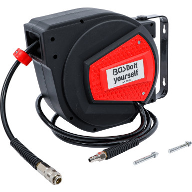 BGS Druckluftschlauch mit Aufroller automatisch 10 m + 1,5 m BGS Do it yourself 71055