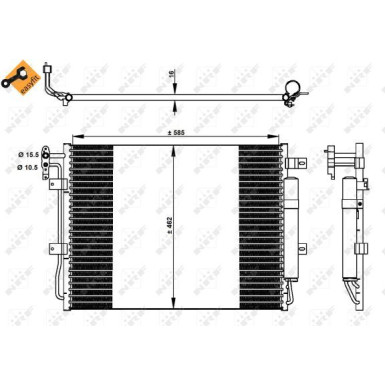 Kondensator, Klimaanlage EASY FIT 350330