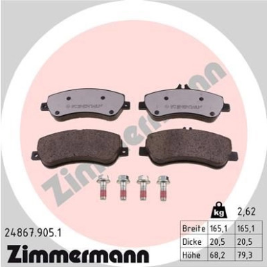 ZIMMERMANN Bremsbeläge 24867.905.1