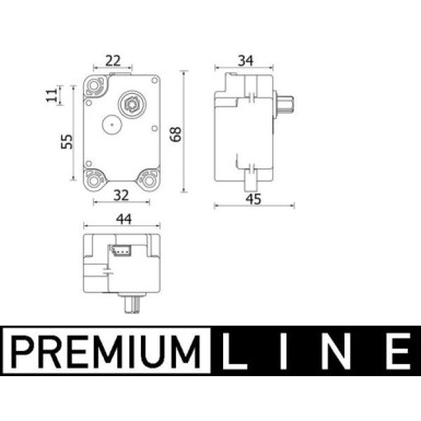 MAHLE Stellelement, Mischklappe | AA 71 000P