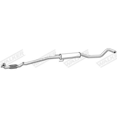 68 / Auspufftopf Mitte Opel Corsa C 1.2 55KW 9.00 22370