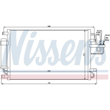 Kondensator PKW HYUNDAI TUCSON 04 FIRST FIT 94801