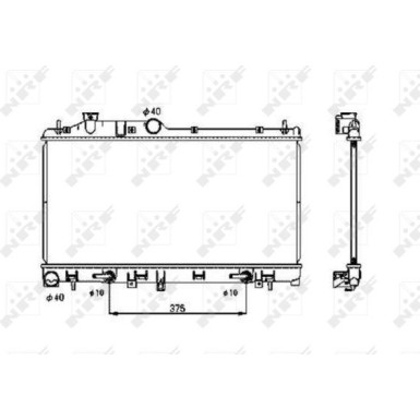 Kühler, Motorkühlung | 53700 Kühler, Motorkühlung | 53700