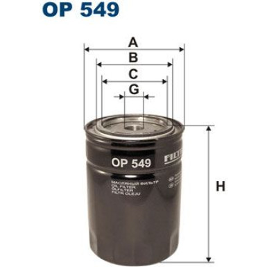 OP 549 Filter, Arbeitshydraulik