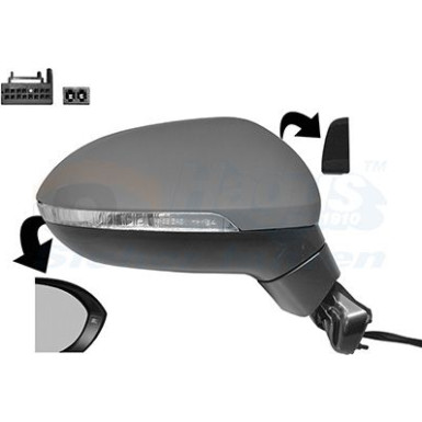 Aussenspiegel re. elek. Verst. bhz VW Passat (3G2) OE 3G0 857 522 + HAGUS