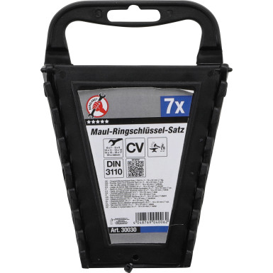 BGS Doppel-Maulschlüssel-Satz SW 6 x 7 - 19 x 22 mm 7-tlg BGS Do it yourself 30030
