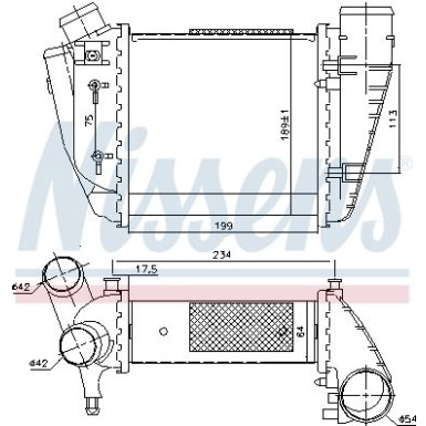 Ladeluftkühler PKW AUDI A4 00 FIRST FIT 96678