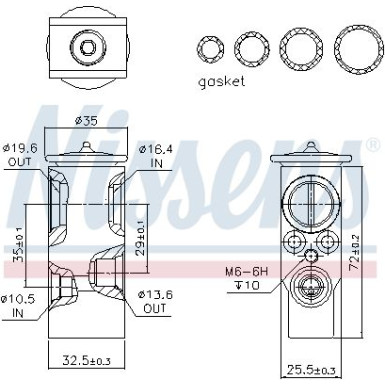 Expansionsventil Citroen C5 00 FIRST FIT 999289
