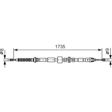 1 987 477 734 Seilzug, Feststellbremse
