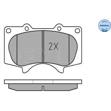 Bremsbelagsatz Toyota P. Land Cruiser 03-/Pajero 07- Mit Sensor | 025 240 2417/W