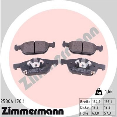 ZIMMERMANN Bremsbeläge