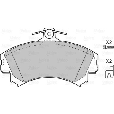 VALEO Bremsbeläge 598493