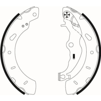 91079800 Bremsbackensatz 91079800 Bremsbackensatz