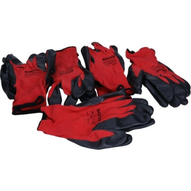 Arbeitshandschuhe Aus Polyester-Nitrill, Größe Xxl, 5 Paar | OK-09.0013