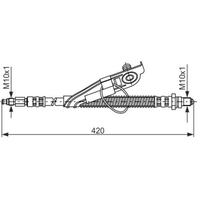 Bremsschlauch VA li | FORD Fiesta,Puma 95 | 1987476816