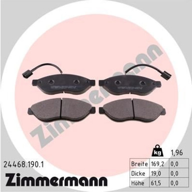 ZIMMERMANN Bremsbeläge