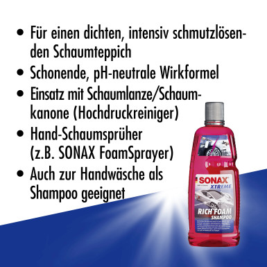 Sonax Xtreme RichFoam Shampoo 1L XTREME RichFoam Shampoo 02483000