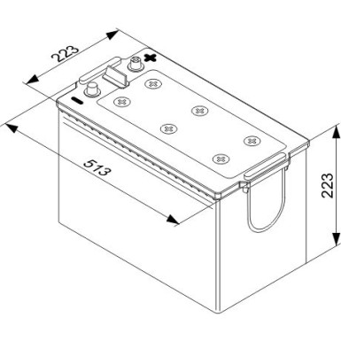 T4 077 BOSCH | NKW-Batterie | 12V 170Ah 1000A | 0 092 T40 770
