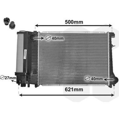 VAN WEZEL Kühler, Motorkühlung VAN WEZEL Kühler, Motorkühlung