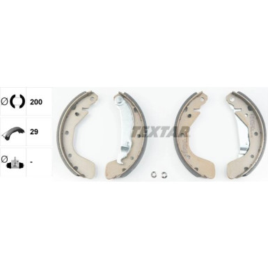 Bremsbacken Opel Astra F/Corsa A/B/Tigra 200X29 | 91044800