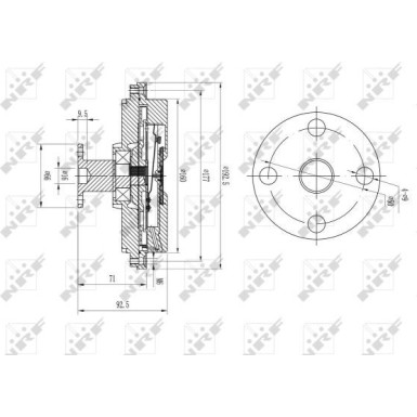 NRF Kupplung, Kühlerlüfter 49634 NRF Kupplung, Kühlerlüfter 49634