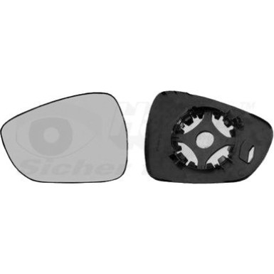 Spiegelglas, Außenspiegel Citroen DS3 konvex OE 8151PN HAGUS 952835