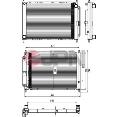 JPN Kühler, Motorkühlung 60C9048-JPN JPN Kühler, Motorkühlung 60C9048-JPN