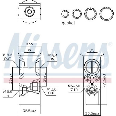 Expansionsventil Saab 9-3 98 FIRST FIT 999396