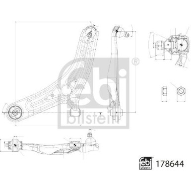 Querlenker VA li | HYUNDAI ix20,KIA Venga 10 | 178644
