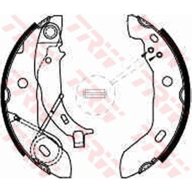15 461 001 Bremsbacken | MERCEDES W168 97 | GS8627