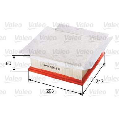 VALEO Luftfilter | 585199