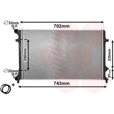 VAN WEZEL Kühler, Motorkühlung VAN WEZEL Kühler, Motorkühlung