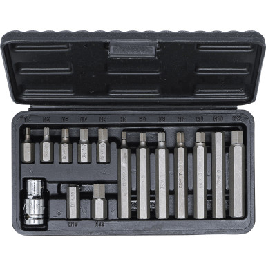BGS Bit-Satz Antrieb Außensechskant 10 mm (3/8 ) Innensechskant 15-tlg BGS Do it yourself 5070
