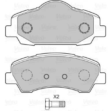 VALEO Bremsbeläge 601371