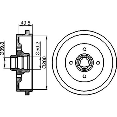 Bremstrommel | AUDI,SEAT,SKODA,VW | 0 986 477 041 Bremstrommel | AUDI,SEAT,SKODA,VW | 0 986 477 041