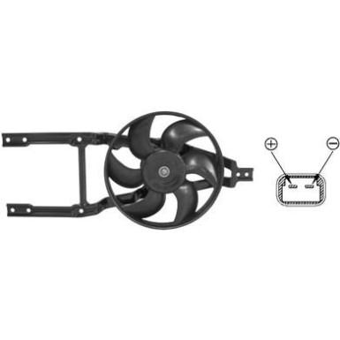 VAN WEZEL Lüfter, Motorkühlung 1758746